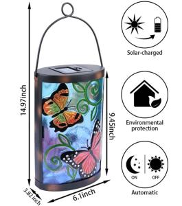 China Vivid IP44 0.3W Solar Hanging Butterfly Lights wholesale