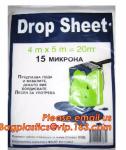 Plastic Disposable Cover Sheet Protect Drop Cloth / Dust Sheet