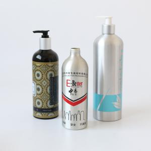 China MSDS 500ml Aluminum Pump Bottle For Shampoo Packing wholesale