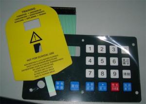 China 3M Adhesive Waterproof Membrane Switch Push Button Panel , Corrosion Resistance wholesale