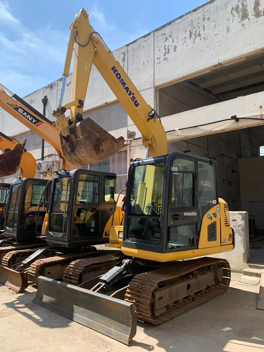 0.37m3 Second Hand Komatsu PC60 8 Excavator With 6000KG Machine Weight