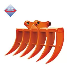 China NM 400 Excavator Brush Rake Q460 Root Rake Grapple wholesale