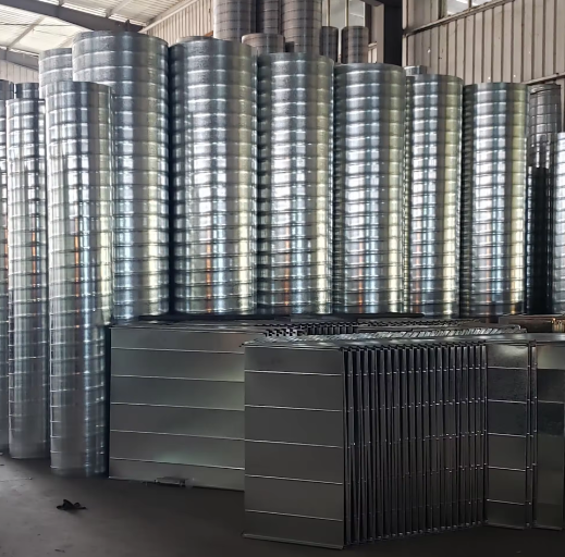Galvanized Spiral Air Duct for Industrial Design Style Bedroom Air Conditioning Needs