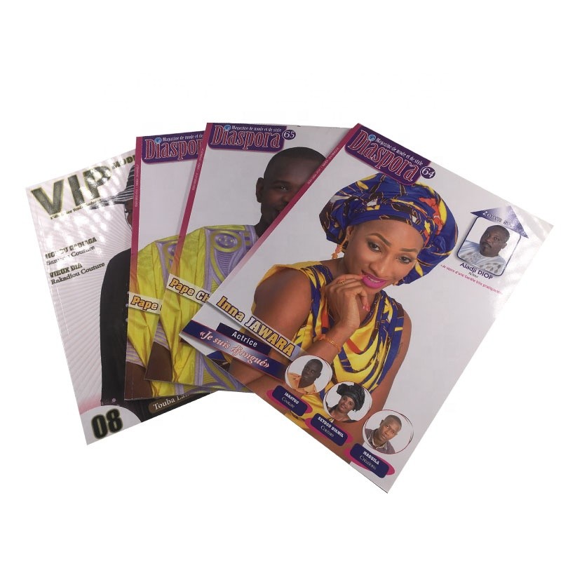 Custom Magazine Printing Services / Hardbound Book Printing Perfect Binding