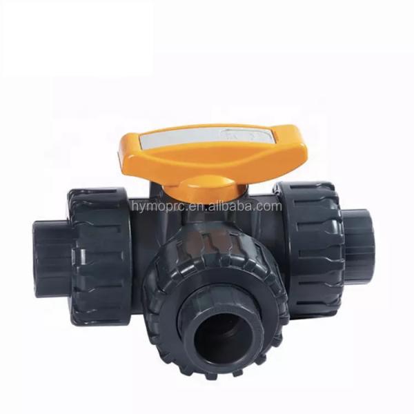 DN50 PVC 3-Way Ball Valve Manufactured by Leading Suppliers for Ball Valves