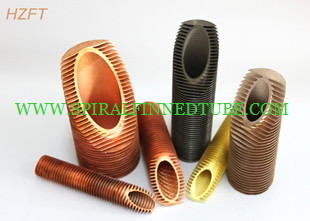 Cupro Nickel Heat Exchanger Fin Tube for Domestic Condensing Boiler 10MM Fin Height