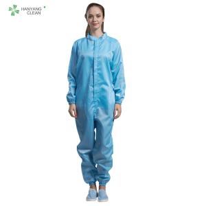 China Pharmaceutical industry cleanroom anti static esd coverall jumpsuit autoclavable sterilization wholesale