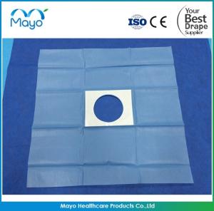 China PP SMS Sterile Field Towel Drape Fenestrated Drape With Adhesive wholesale