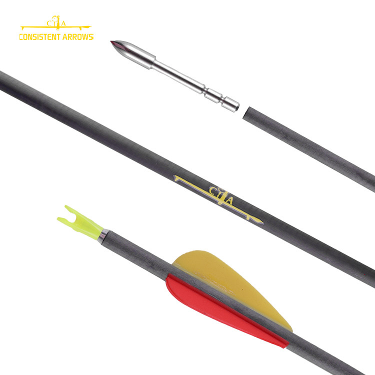 Id.165 4.2mm Carbon Fiber Child's Arrow For Practice , Youth Beginner Practice Arrows