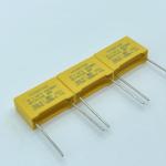 Yellow 0.1uF X2 Safety Capacitor Fireproof Solvent Resistant
