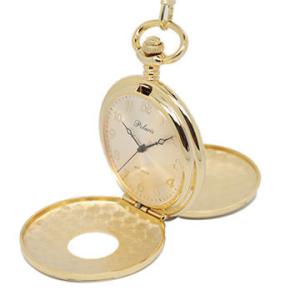 China Fashion Waterproof Gold Pocket Watches with Brass / Stainless Steel case wholesale