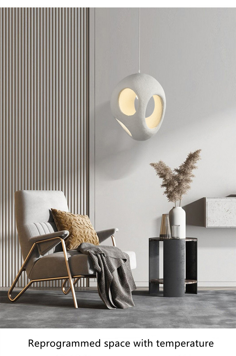 Nordic Minimalism Dining Island LED Chandelier Living Room Bedroom Modern Bar Decoration Wabi-Sabi Lamp(WH-VP-180)