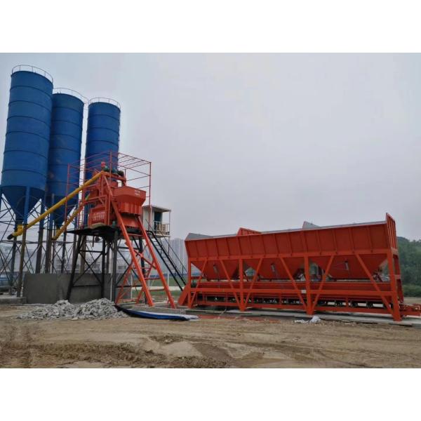 Construction Hzs75 Concrete Batching Mixing Plant