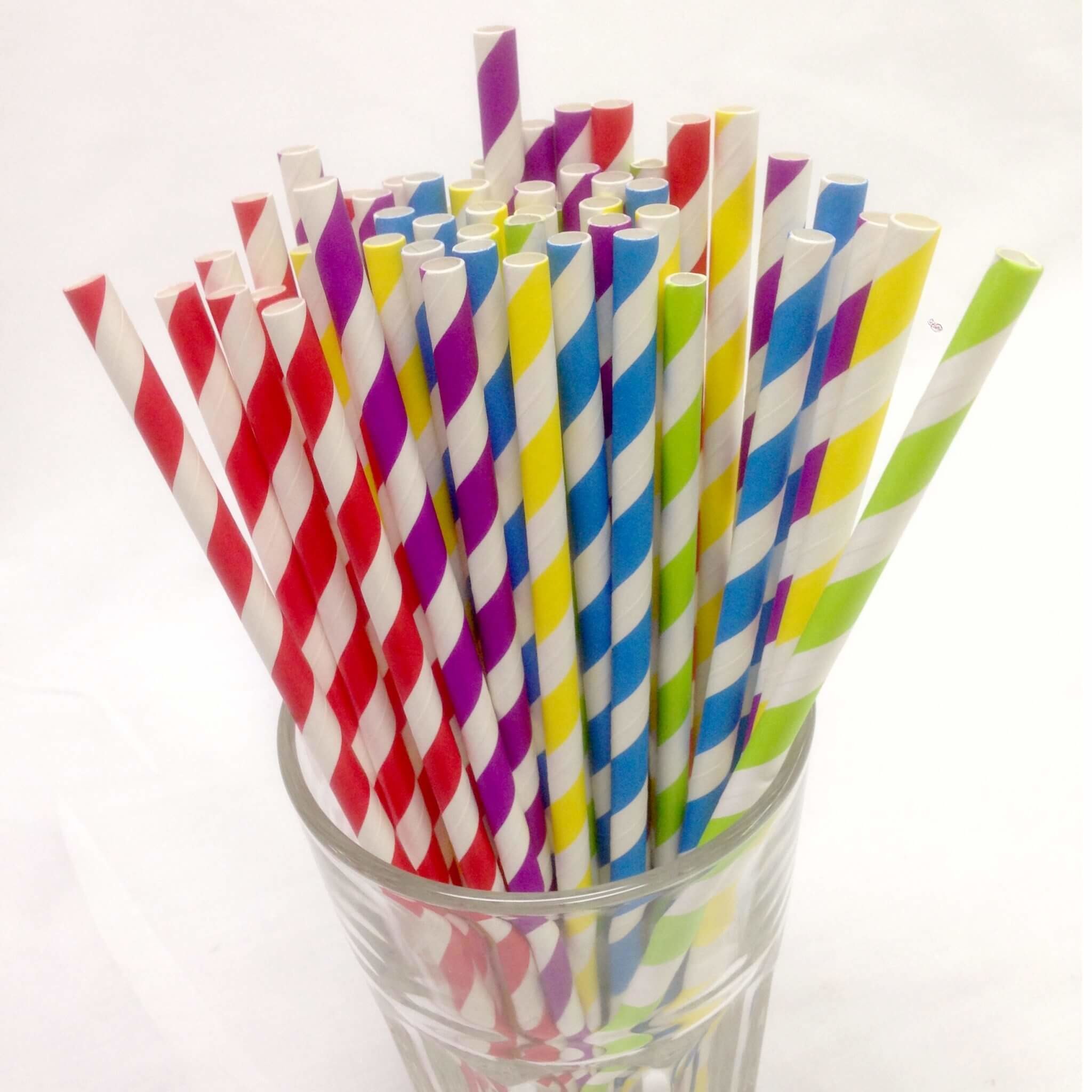 100% Biodegradable And Compostable Paper Straws For Beverage