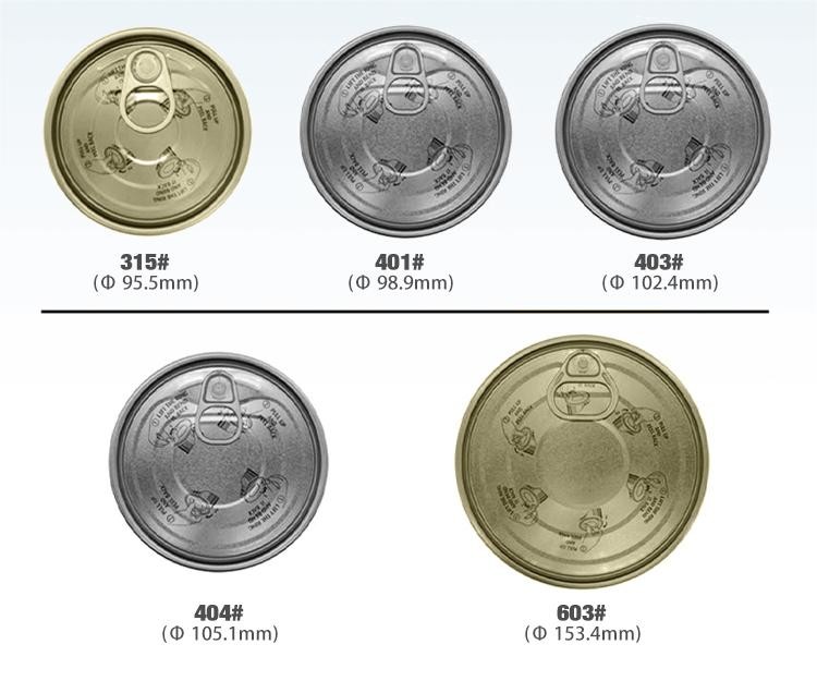 202 Aluminum Can Lids Bottle Caps 52mm Customized