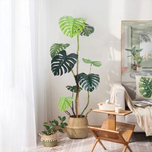 China Handmade Plastic Artificial Monstera Plant Wind Resistance wholesale