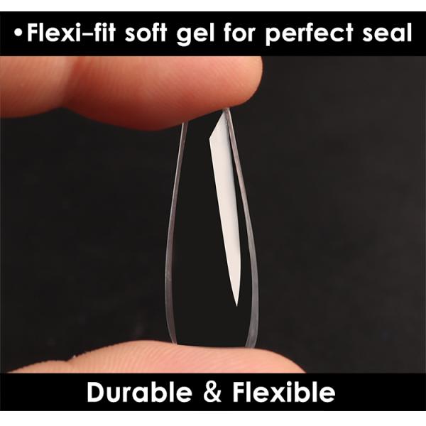 Acrylic Easy Tapered Long Clear XL XXL XXXL Straight No Non C Curve Square Nail Tips Stiletto Nail Tip Full Coverage