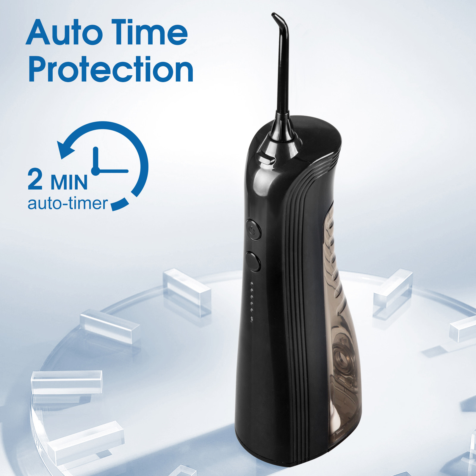 Ipx7 Waterproof Water Flosser With 5 Cleaning Modes And 40-110 PSI Water Pressure