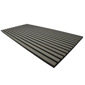 China Sound Absorption Acoustic Wood Slat Wall Panel On Black Felt Backing 0.85 NRC wholesale