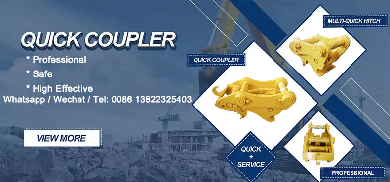 OEM Hydraulic Quick Hitch For Mini Excavator 1 Ton 5 Ton Cat Hitachi Komatsu