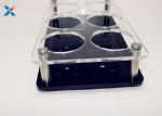 Transparent Acrylic Display Stands Acrylic Cup Holder Silk Screen Printing