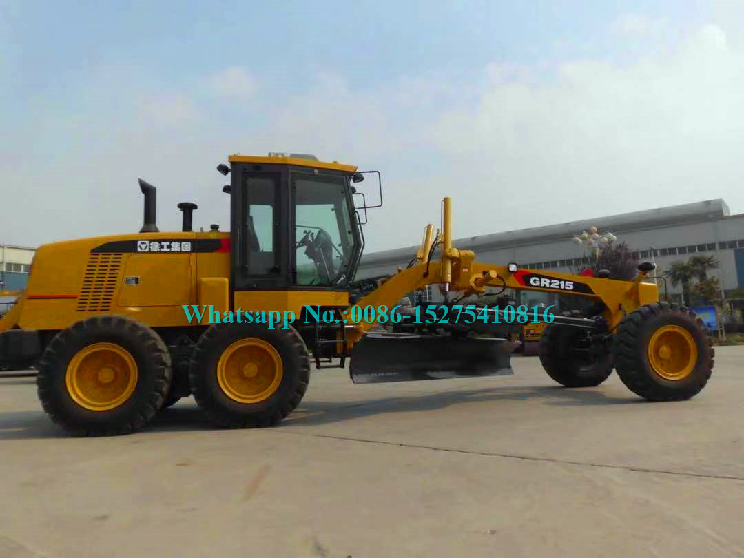 Yellow Road Construction Machinery XCMG GR215 GR2153 Compact Motor Grader