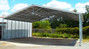 China Industrial Prefab Steel Structure Building Shed Portable Metal Portable Garage wholesale