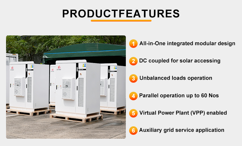 All In One Outdoor Battery Energy Storage System with Fire Suppression for Commercial Use