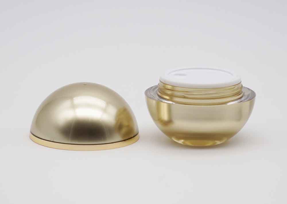 Screw Cap Luxury Acrylic 50g Cosmetic Cream Jar Plastic Containers Skincare