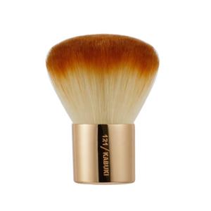 China Single Kabuki Powder Makeup Brush Metal Soft Portable Blush Brush wholesale