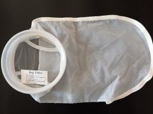 China 100% Food Grade Nylon Water Filter Bag 300 Micron With Hanging Loop wholesale