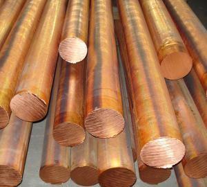 China Copper Solid Round Bar / Copper Round Bar Dia 10 - 100mm C11000 C10200 wholesale