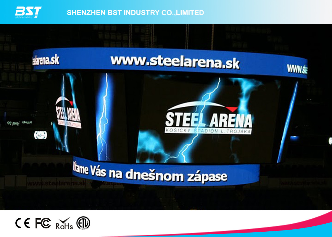 Indoor P6 Full Color convex/concave Curved LED Display screen SMD3528 IP43 for advertising