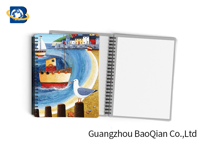Durable Custom Printed Notebooks , A4/A5/A6 3D Lenticular Cover CMYK Offset Printing