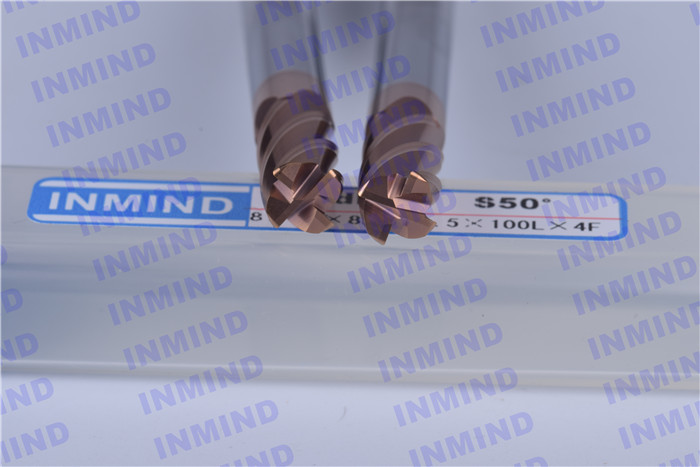 Dia 12 mm / 10 mm AlTiN Coating R1.5 Corner Rounding Cutter , Radius Cutter Mill