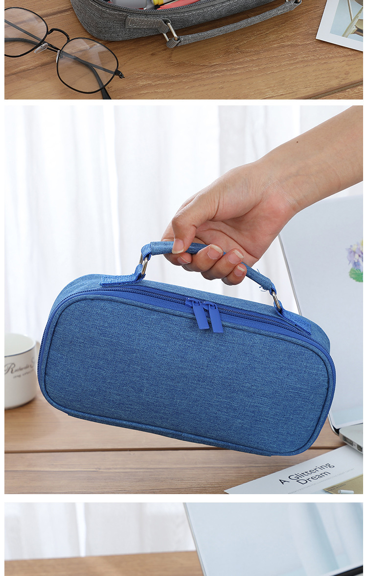 OEM Oxford Large Pencil Case Big Capacity Pencil Pouch for Teen Boys Girls School Students