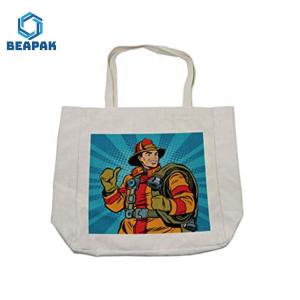 China Recycled Cotton Tote Printed Logo Foldable Canvas Bag wholesale