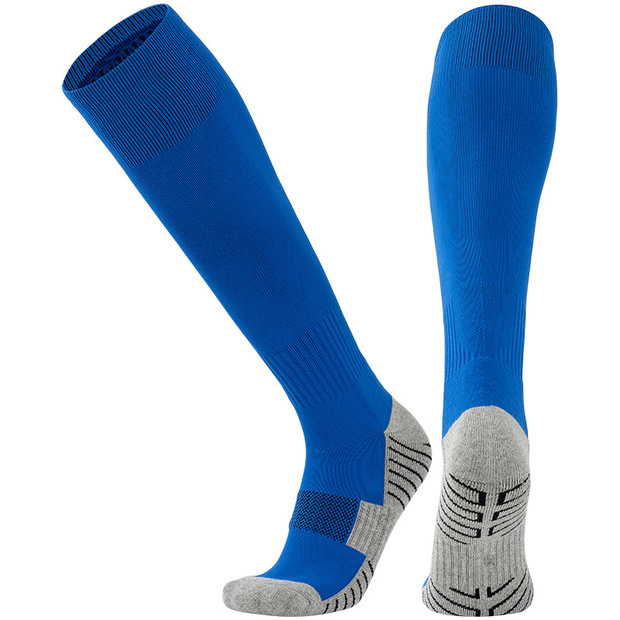 Custom Logo Compression Knee High Soccer Socks for Regular Style Non-Slip Football