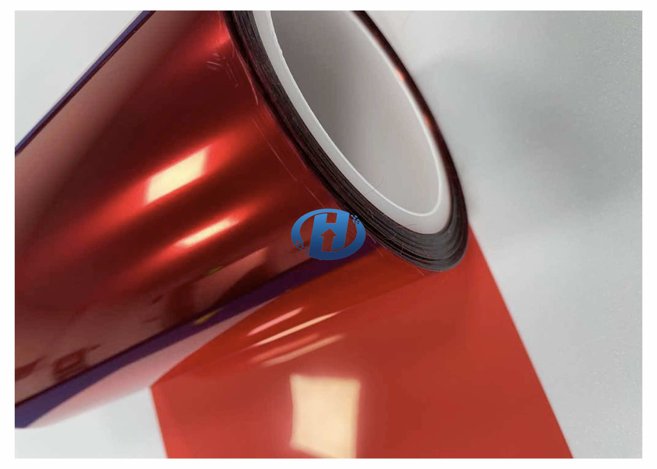 36 μm Red PET Anti Static Film UV Cured Silicone Coating Film Mainly used as waste discharge films in 3C industries