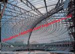 ETFE PTFE Coated Stadium Membrane Structural Steel Fabric Roof Truss Canopy