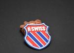 Woven Fabric Heat Transfer Patches With Printed Silicone Logos