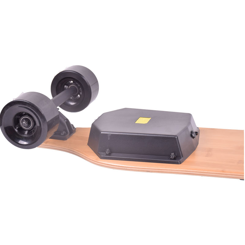 Professional Portable Electric Skateboard , Black Dual Motor Electric Longboard