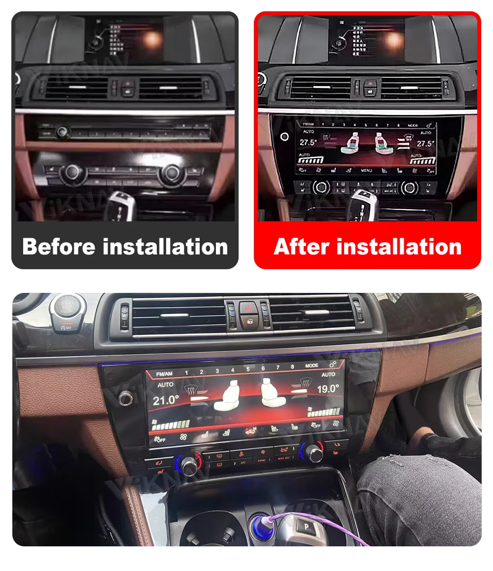 Car Climate Control For BMW 5 Series F10 F11 5GT F07 F18 M5 2011-2017 Touch Screen AC Panel Digital Air Conditioning