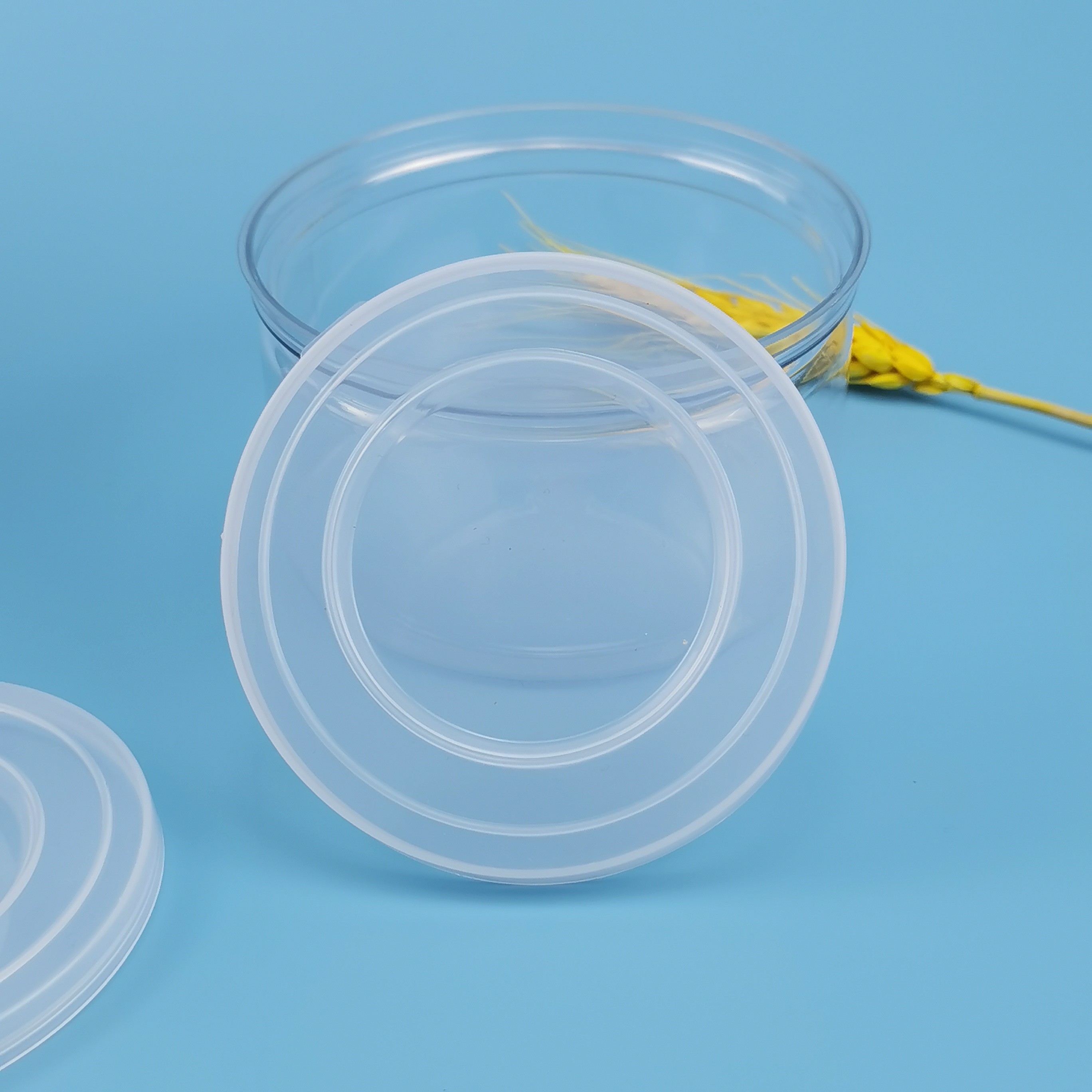 Recycling Paper Cylinder Debossed 73mm Custom Plastic Lids