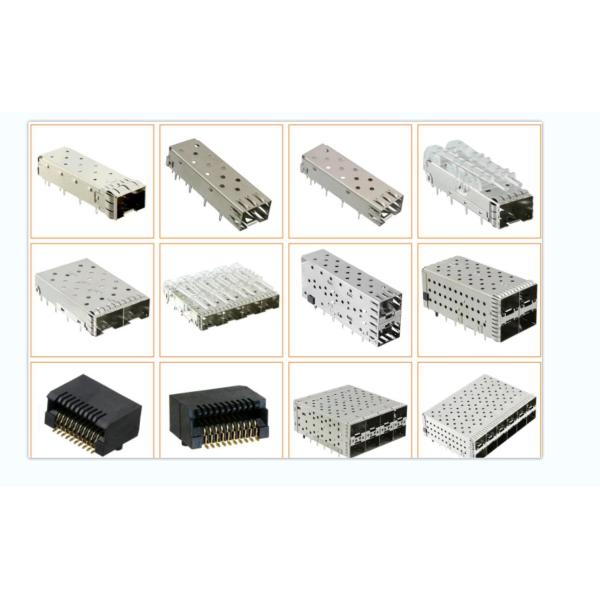 2x4 Port Female SFP Connector 160 Pin with Light Pipe