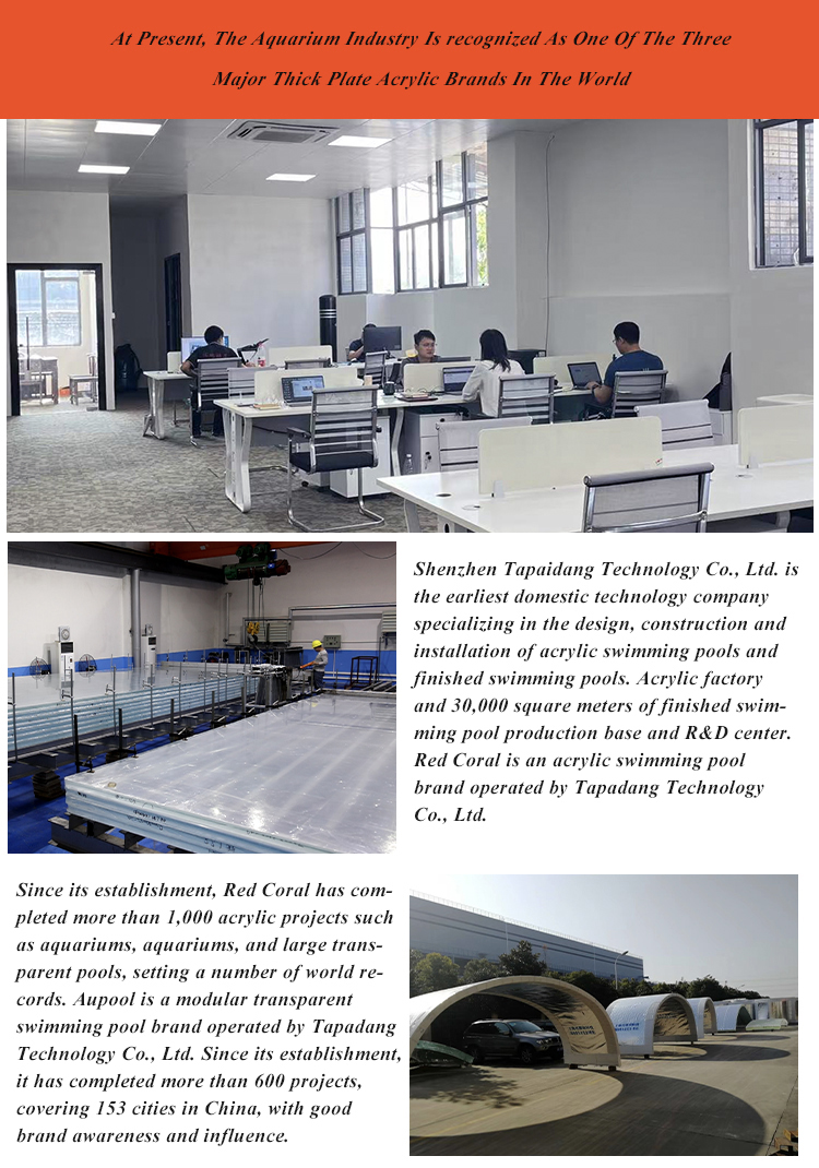 Frame Acrylic Swimming Pool for Customized Size in Commercial and Residential Buildings