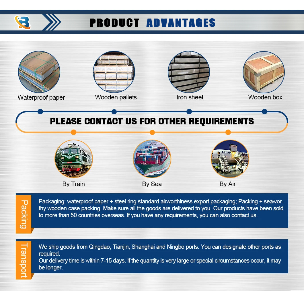 ASTM 5A06 H112 Aluminum Metal Plate 1050 1060 1100 5083 5052 5059 6061 7050 Aluminum Sheets