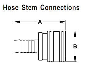 NBR Straight Through Coupler , Brass Quick Connect