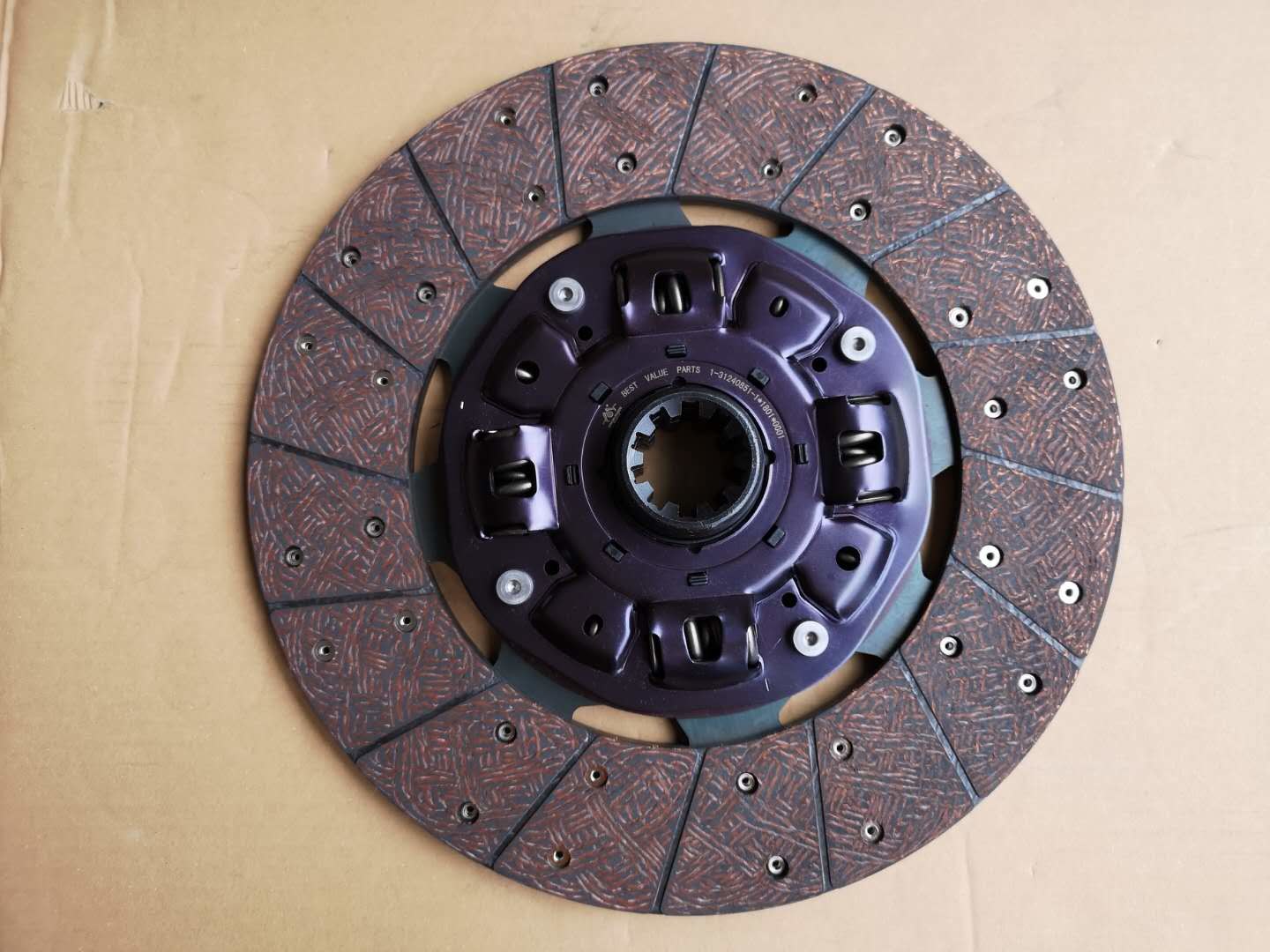 1312408511 ISUZU 380*10 Clutch Disc Purple Retaining Plate Gear Groove In Shaft