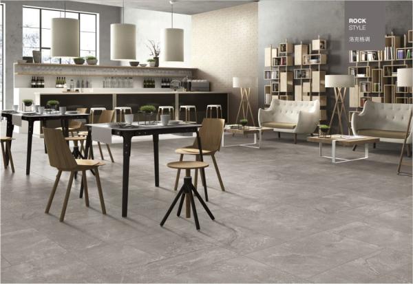 Big Size 600x1200mm Marble Look Porcelain Tile Factory Directy Sale Grey Color